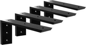 12in-3p Laxama Countertop Support Bracket 12 Inch 4 Pack Black