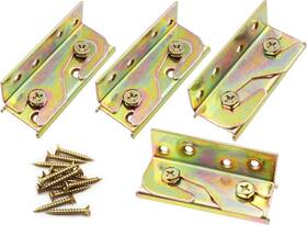 43398-12671 Lby Bed Rail Brackets With Square Screws 89 X 33mm 3.5ftft 1.3ftft Gold Yellow