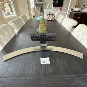 Mcq687853 Lg Tv Stand For 65 Inch Tv. Brushed Aluminum