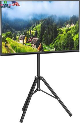 Lifancy 313106715786 Portable Tv Tripod Stand Tilt Mount For 32 To 55 Inch Lcd Led Flat Screen Dis
