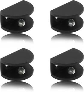 Gaoc-0721 Litoexpe 8pcs Adjustable Frameless Glass For 8-10mm Wood/glass Matte Black
