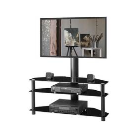 Liveditor 698451730890 Multi-function Angle And Height Adjustable Tempered Glass Tv Black
