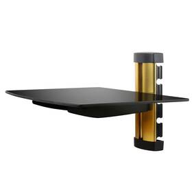 Ljg 616043299945 Floating Wall Mounted Strengthened Tempered Glass Shelf For Dvd Cable Boxes