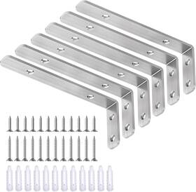 Pl-a29-sb-6s Lsk L Bracket Heavy Duty Stainless Steel Corner 5 Inch Silver