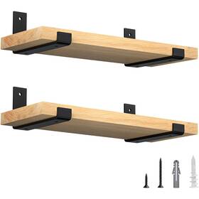 Gd-hjm-002 Luckin 8 Inch Wall Shelf Brackets Fit 7.25 Board 4-pack Black