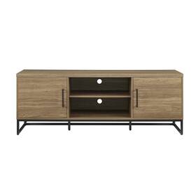 Mss336249972005 Mainstays Industrial Tv Stand For Tvs Up To 70 Inch Canyon Walnut