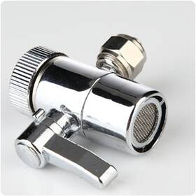 Malida 712641079856 Diverter Valve For Counter Top Water Filters Faucet Adapter Chrome