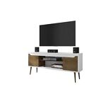 228bmc69 Manhattan Comfort Bradley 62.99 Tv Stand White And Rustic Brown