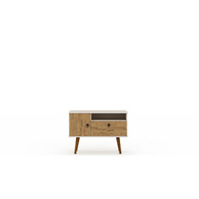 5pmc81 Manhattan Comfort Tribeca 35.43 Tv Stand Off White And Nature