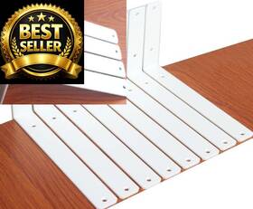 Mhmydz 27186 8 Pack - L 10 Inch X H 6 W1.5 5mm Thick White Shelf 10ftftx6ftft