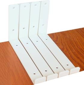 4-stuck Mhmydz 4 Pack - 9.25 Inch L X 6 H 1.5 W J Lip Shelf Brackets Rustic