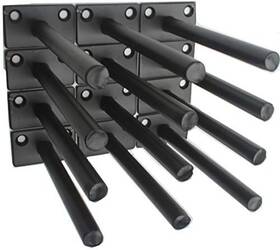 Mhmydz 791598350799 12 Pcs 5 Inch Black Solid Steel Floating Shelf Bracket Blind