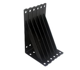 Mhmydz Bxgzc-1027 6 Pack L6 X H 3.5 Inch Black Heavy Duty Shelf Brackets With 6ftftx3.5ftft Balck