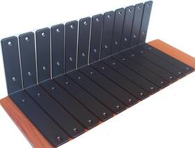Bxgzc-261 Mhmydz 12 Pack - L 8 Inch X H 6 W1.5 5mm Thick Black Shelf Bracket 8ftftx6ftft