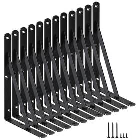 Bxgzc-271 Mhmydz 12 Pack L11 X H 8 Inch Black Heavy Duty Shelf Brackets With 11ftftx8ftft