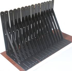 Bxgzc-291 Mhmydz 16 Pack L10 Inch X H 8 Black Heavy Duty Shelf Brackets With 10ftftx8ftft