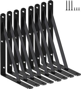 Bxgzc-362 Mhmydz 8 Pack L8 X H 6 Inch Black Heavy Duty Shelf 8&apos &apos X6&apos