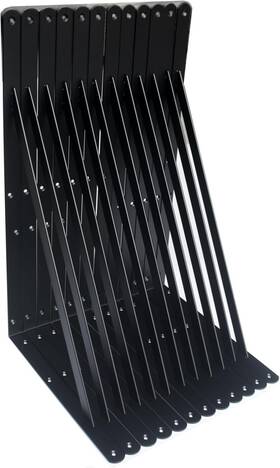 Bxgzc-540 Mhmydz 12 Pack L20 X H Inch Black Heavy Duty Shelf Brackets With 20ftftx12ftft