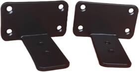 Bxgzc-583 Mhmydz 2 Pack - 4 Inch Black Hidden L Shelf Bracket 1/5 Thicked