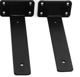 Bxgzc-587 Mhmydz 2 Pack - 10 Inch Black Hidden L Shelf Bracket 1/5