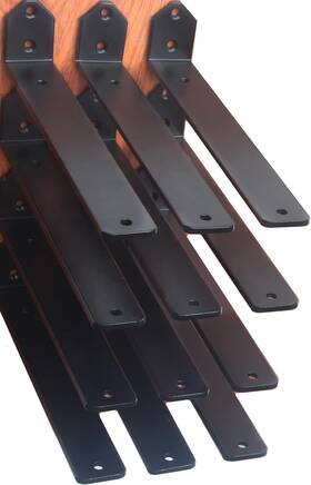 Bxgzc-891 Mhmydz 12 Pack - L 10 Inch X H 2 W1.5 5mm Thick 10&apos &apos X2&apos Black