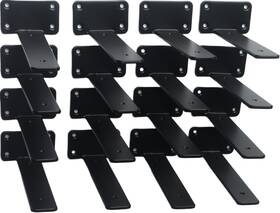 Bxgzc-906 Mhmydz 16 Pack - 7 Inch Black Hidden L Shelf Bracket 1/5