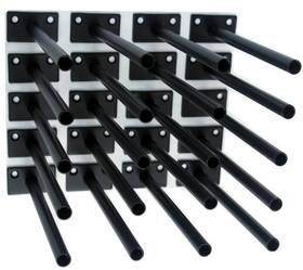 Bxgzc-937 Mhmydz 20 Pcs 8 Inch Black Steel Floating Shelf Bracket Blind