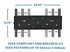 Mi2291-1 Mi2291 Mountit Articulating Tv Wall Mount For Flat Screen Tvs Nib