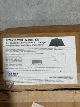 Bw-215 Mier 612212021508 Wall-mount Kit For Dvr Lockboxes
