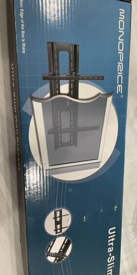 Ct-plb-41e-b Monoprice Ultra-slim Wall Bracket Tv Mount - New In Box With Hardware