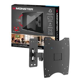 Monster 805106897635 Full Motion Tv Mount For 13 Inch -42 Tvs Up To 55 Lbs. Flat Panel Swivel And Til