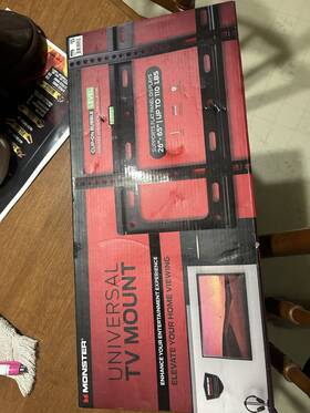 Monster 812350222335 Large Flat Tv Wall Mount For 26 Inch - 65 New In Box