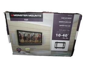 Mf222 Monster Mounts Super Flat Tv Wall Mount 10 Inch 40 Tvs Monitors Ultra Slim