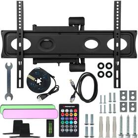 Mmb9-1001-pp5 Monster 32-70 Inch Tvs Hdtv Full Motion Wall Mount And 6 Piece Led Lighting Kit
