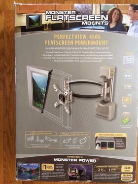 Mp450-sa Monster Flatscreen 24 Inch Tv 450s With Surge Protector Wall Mount Extend/tilt/swivel