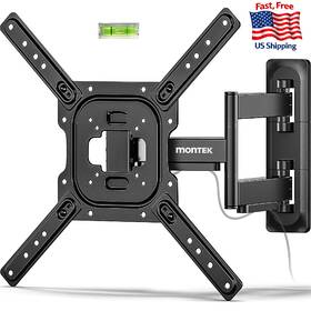 Montek B0d6gcpf55 Full Motion Tv Wall Mount For 23 65 Inch Flat And Curved Tvs Monitors