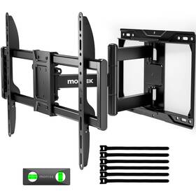 Hw1272bk Montek Full Motion Tv Wall Mount For 37-84 Inch Tvs Bracket With Articulat