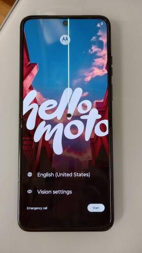 Pay80005us Motorola Razr 2023 Unlocked Smart Flip Phone 8gb Ram 128gb 32mp Line On Screen