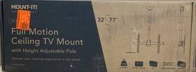 Mount 818103022023 It Full Motion Ceiling Tv Height Adjust Pole Fits 32 Inch -77 Black