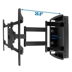 Mount-it 181030242256 Recessed Tv Wall Articulating Full Motion In-wall Bracket