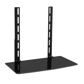 Mount-it 711181879377 Av Component Shelf For Wall Mounted Tv 1 Tempered Glass Shelves