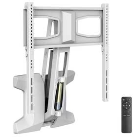Mount-it 744110671025 Motorized Retractable Fireplace Wall For 40 Inch To 70 Tvs White