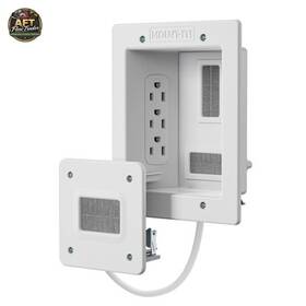 Mount-it 810041738561 Mount-it In-wall Tv Cable Concealer Kit With Recessed Power