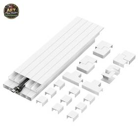 Mount-it 810041738578 Mount-it Tv Cord Hider Kit - Paintable Cable Management White