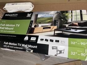 Mount-it Mi-3932 Mount-it Full Motion Tv Wall 40 Inch Extension Fits 32-90 Tvs Black