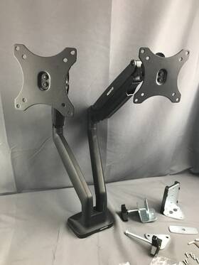 Mi-5762 Mount-it Dual Monitor Desk With Gas Spring Arms Fits 17 Inch -32 For Parts