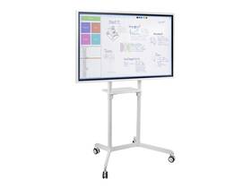 Mi-8001 Mount-it Interactive Display Stand Mobile Tv Flip Cart With Accessory Shelf