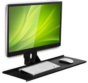 Mount-it Monitor And Keyboard Wall Mount Standing Workstation Vesa