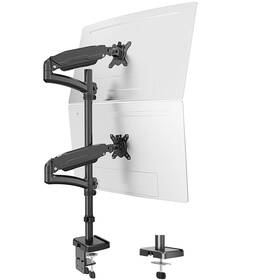 Mount Pro 971667279686 Vertical Dual Monitor Stacked Stand For 2 Computer S