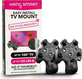 Tv-1000 Mount Hangsmart Tv Wall Easy Install No Stud Holds Up To 150lbs Or 100 In